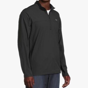 Travis Mathew Men’s Black Quarter Zip Wanderlust Sweater S
